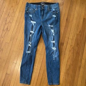 Torrid Bombshell Skinny Distressed Jeans